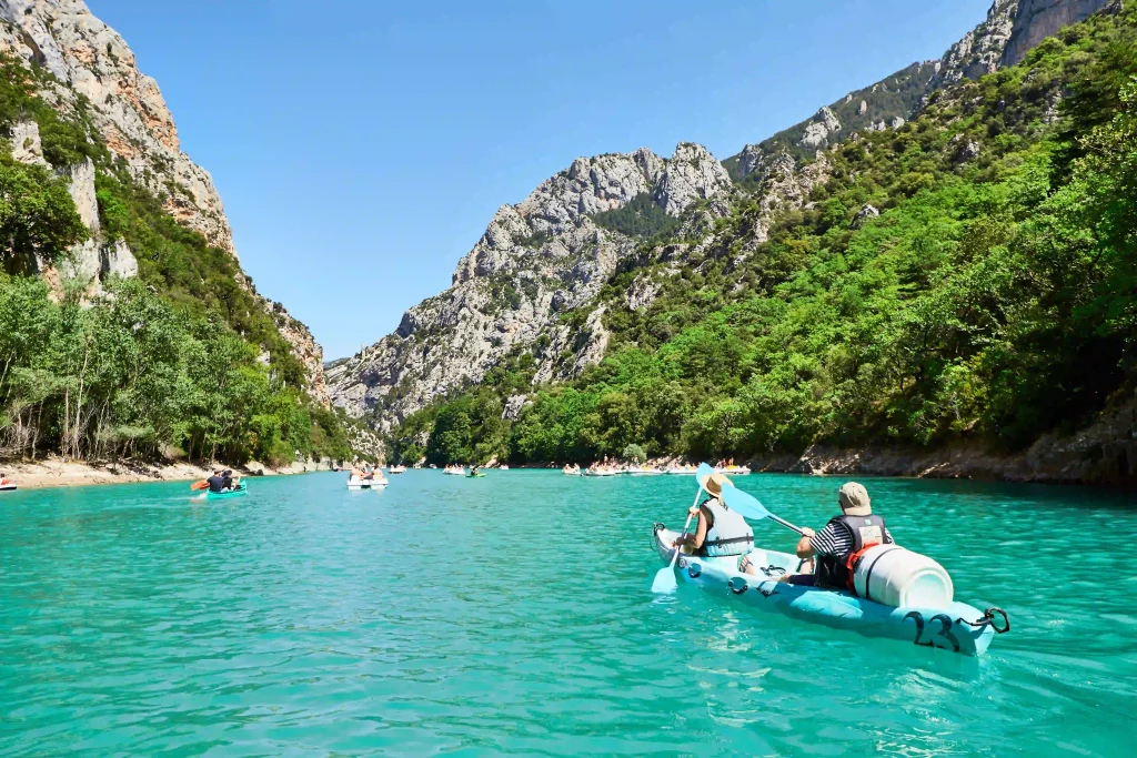 Balade en canoë dans les Gorges du Verdon.